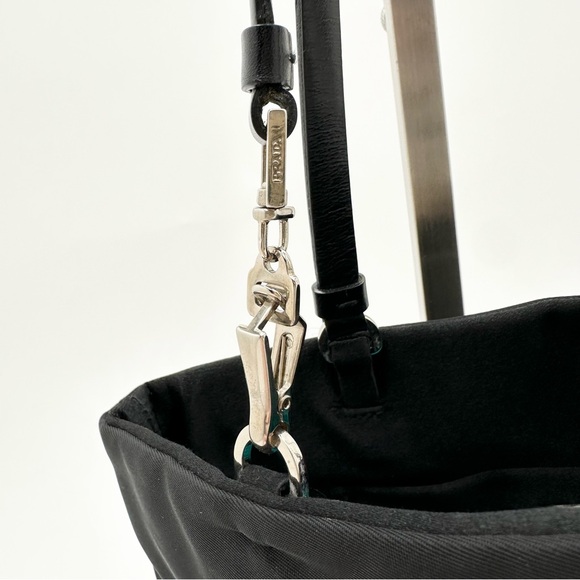 Prada Black Nylon Clip Handle Mini Tote Bag - Picture 5 of 14